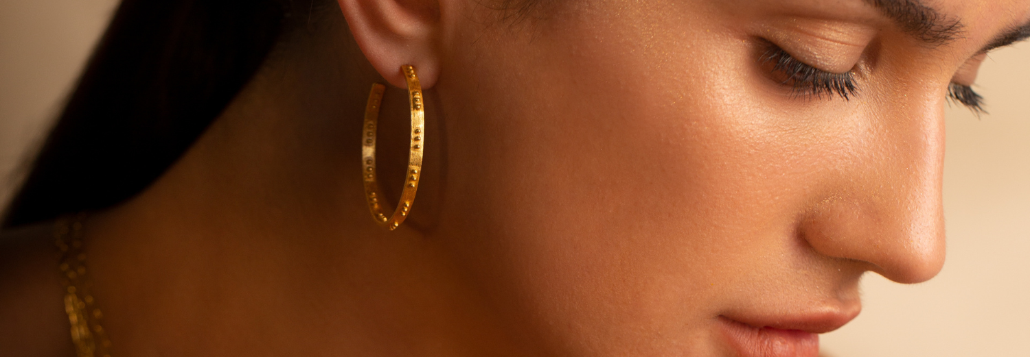 22K Gold-plated Recycled Silver