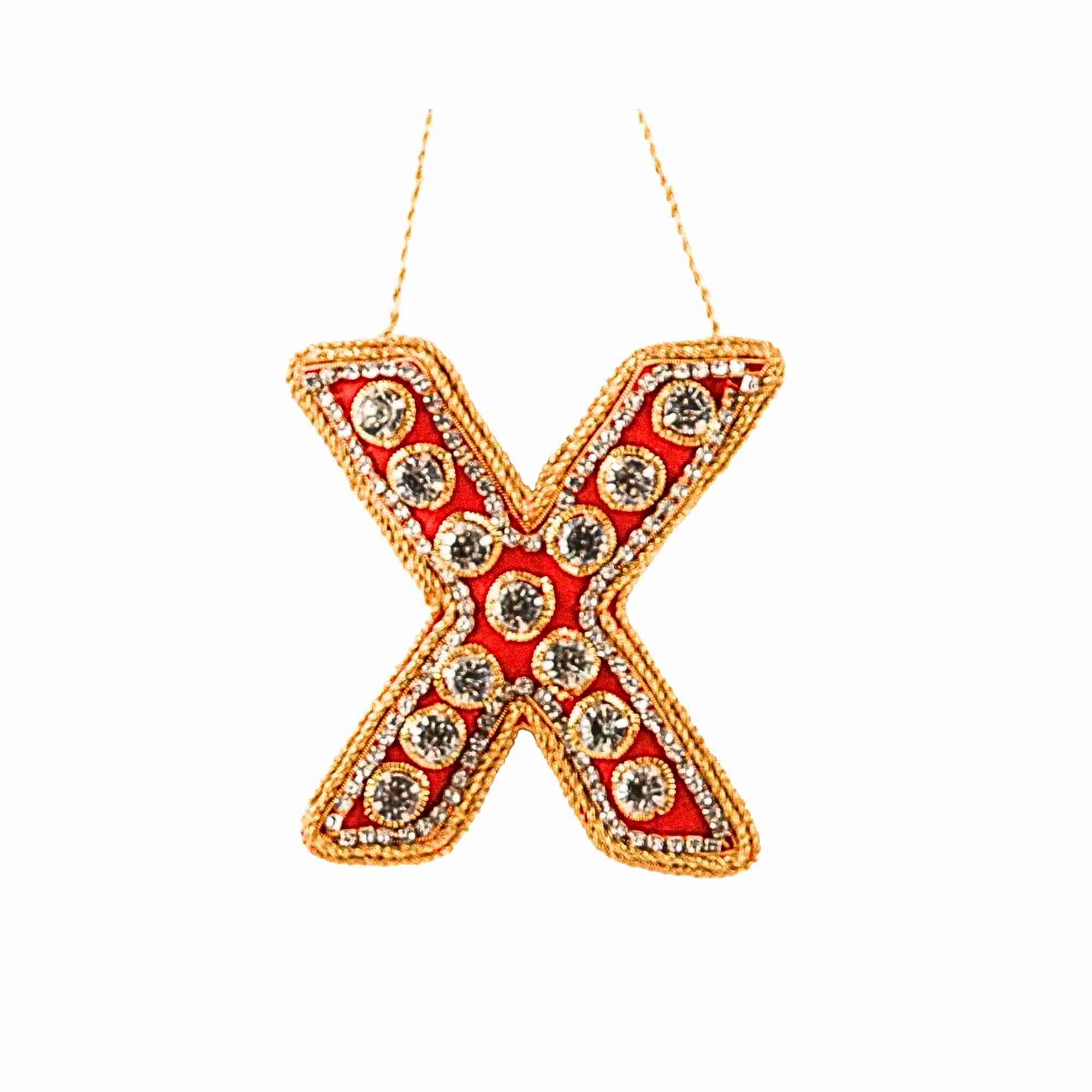 XMAS Zardozi Letter X
