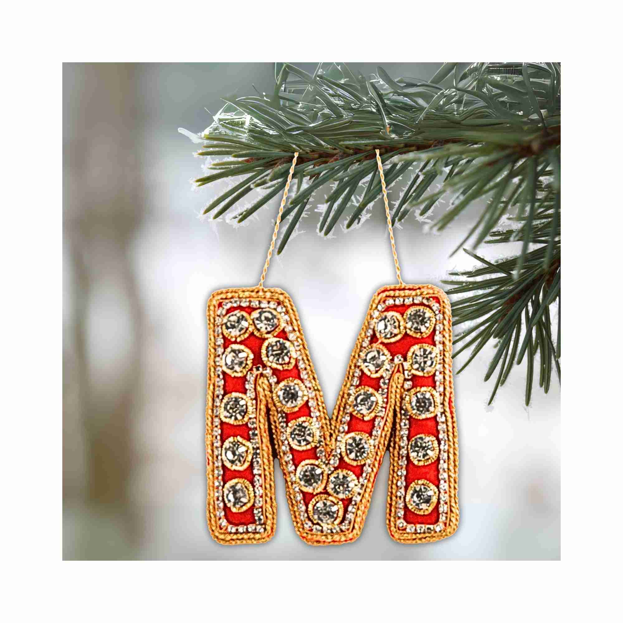 XMAS Zardozi Letter M