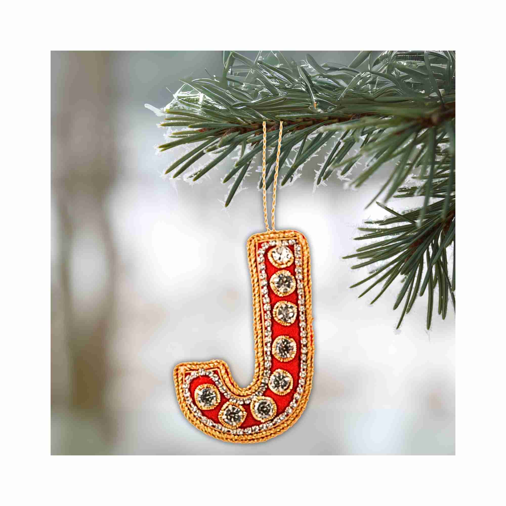 XMAS Zardozi Letter J