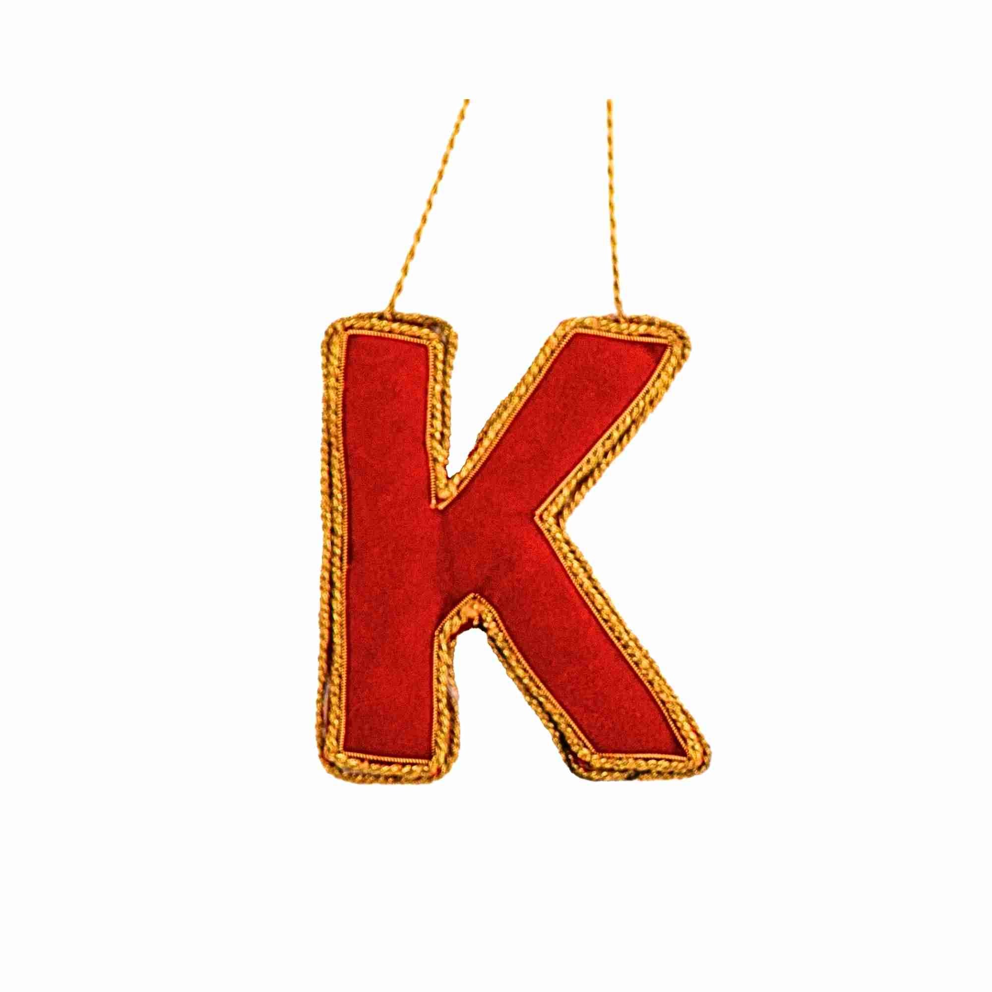 XMAS Zardozi Letter K