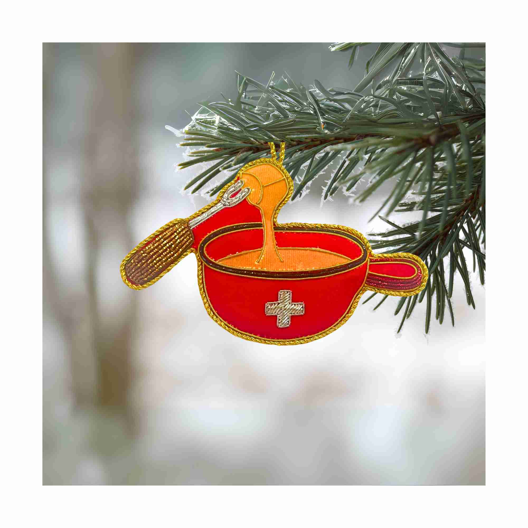 XMAS Zardozi Swiss Fondue