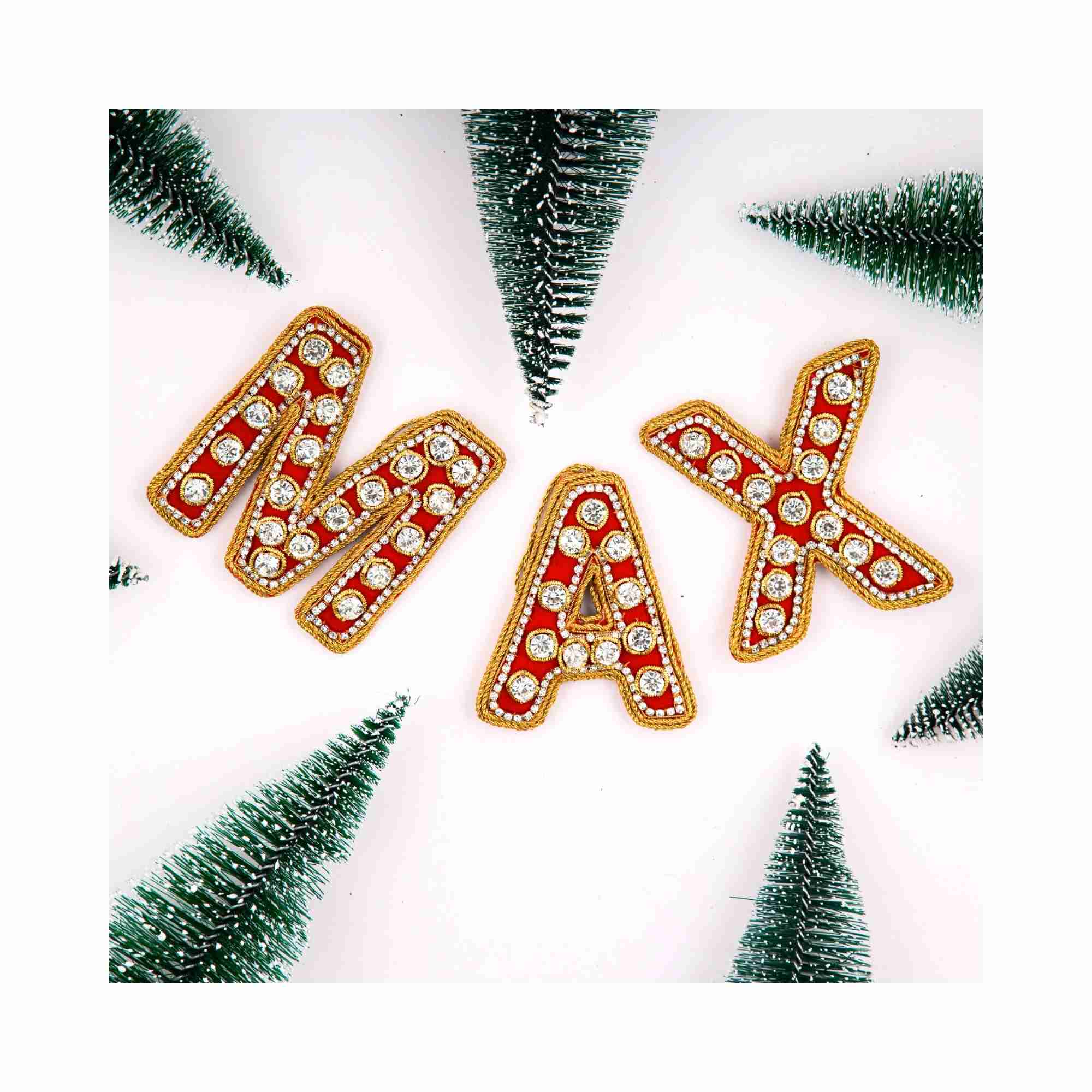 XMAS Zardozi Letter A