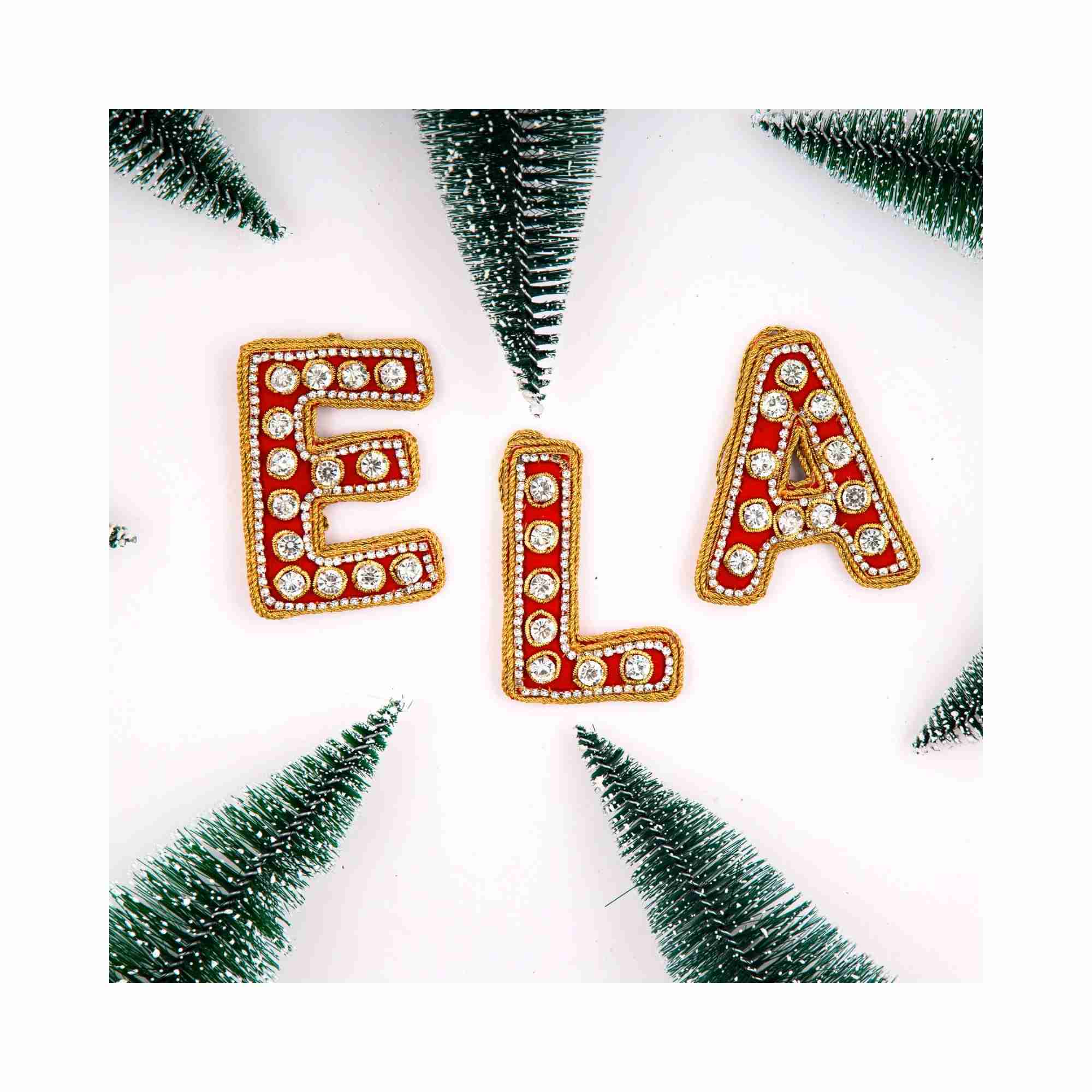 XMAS Zardozi Letter L