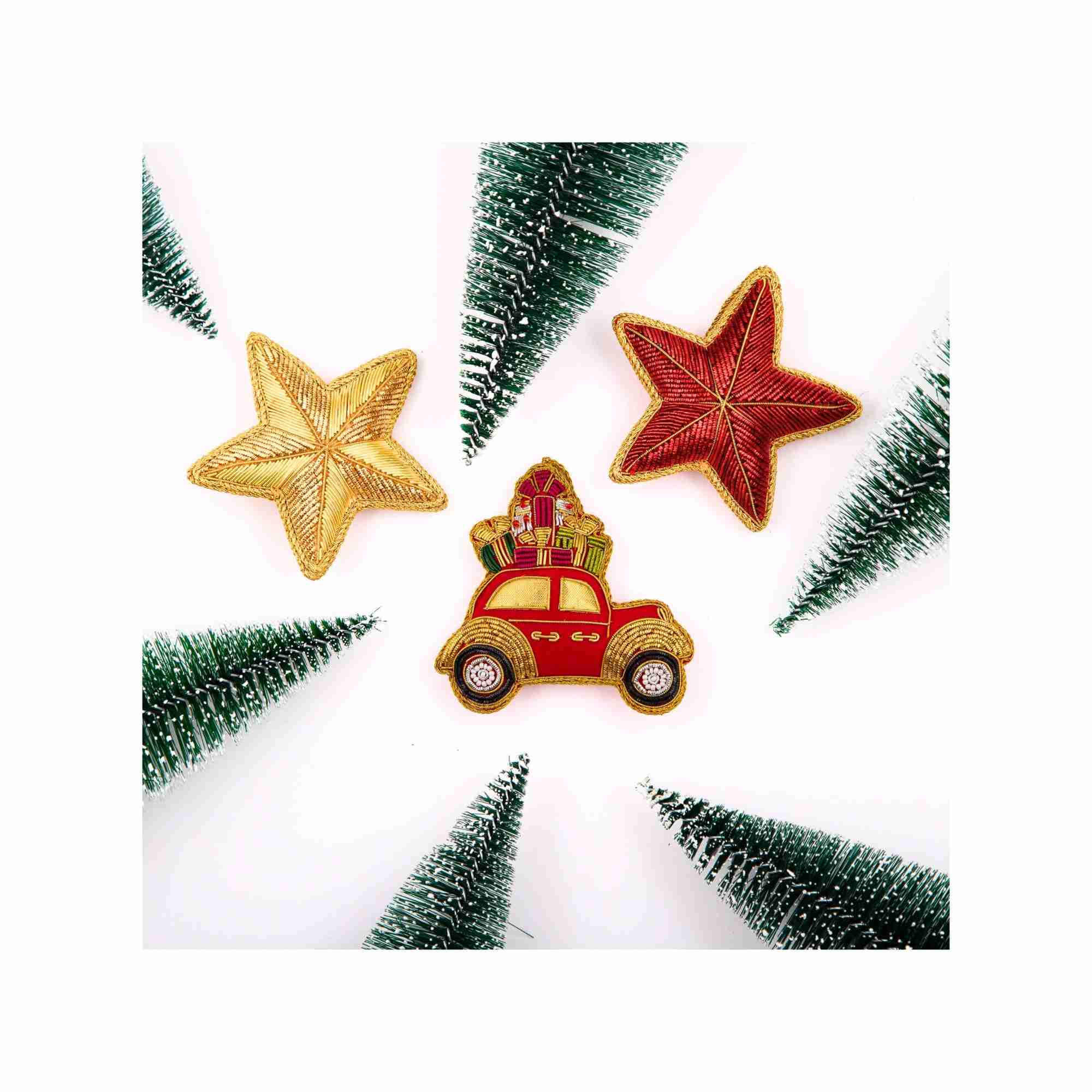 XMAS Zardozi Gift Car