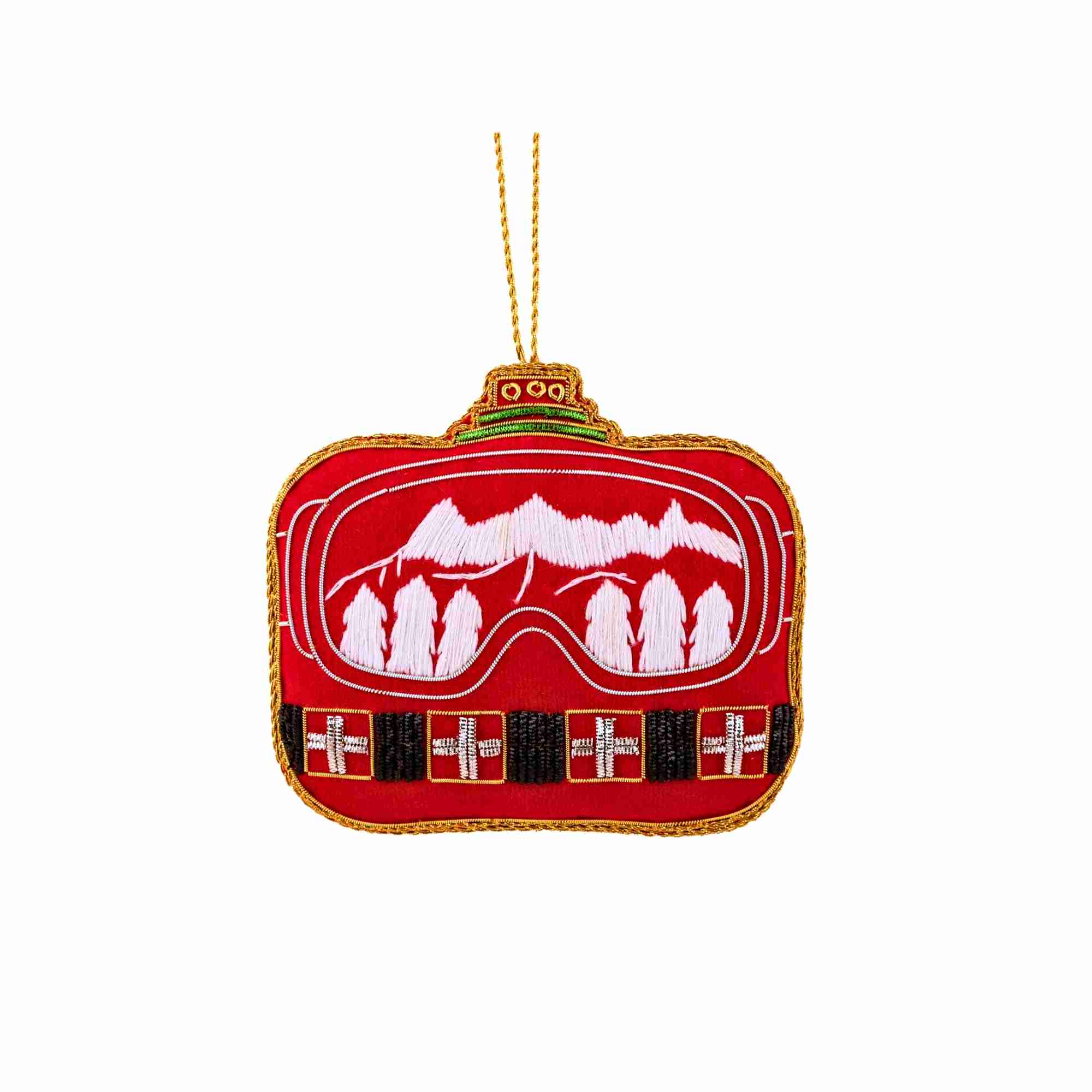 XMAS Zardozi Swiss Alps Gondoloa