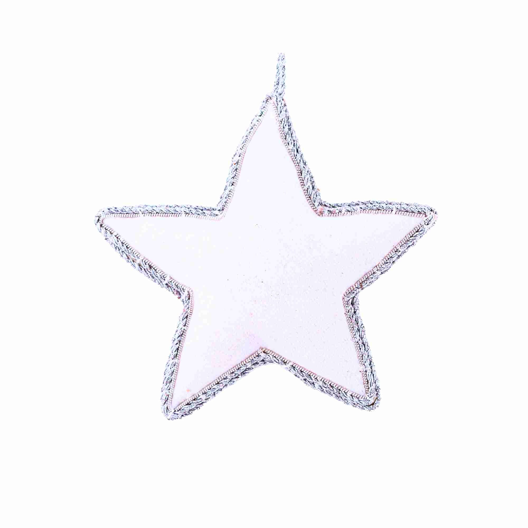 XMAS Zardozi Star- Silver