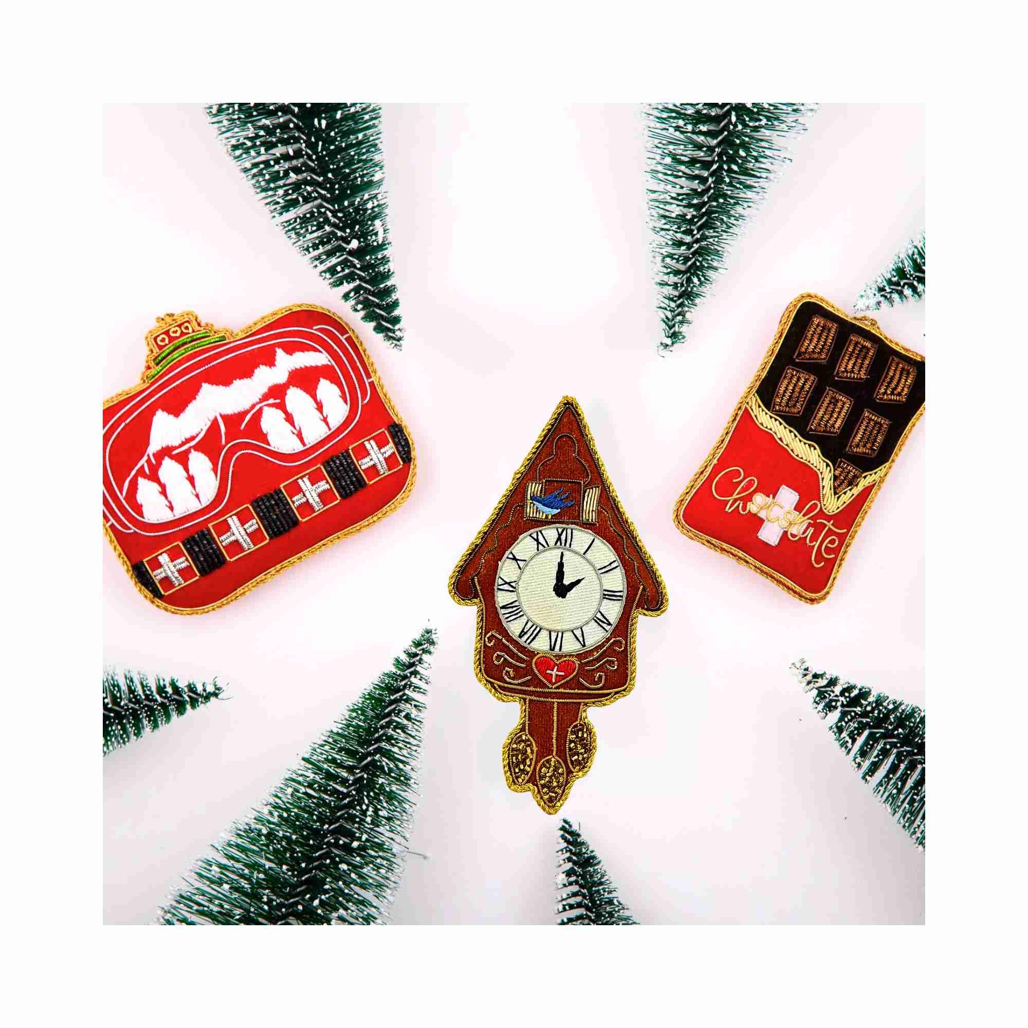 XMAS Zardozi Cuckoo Clock