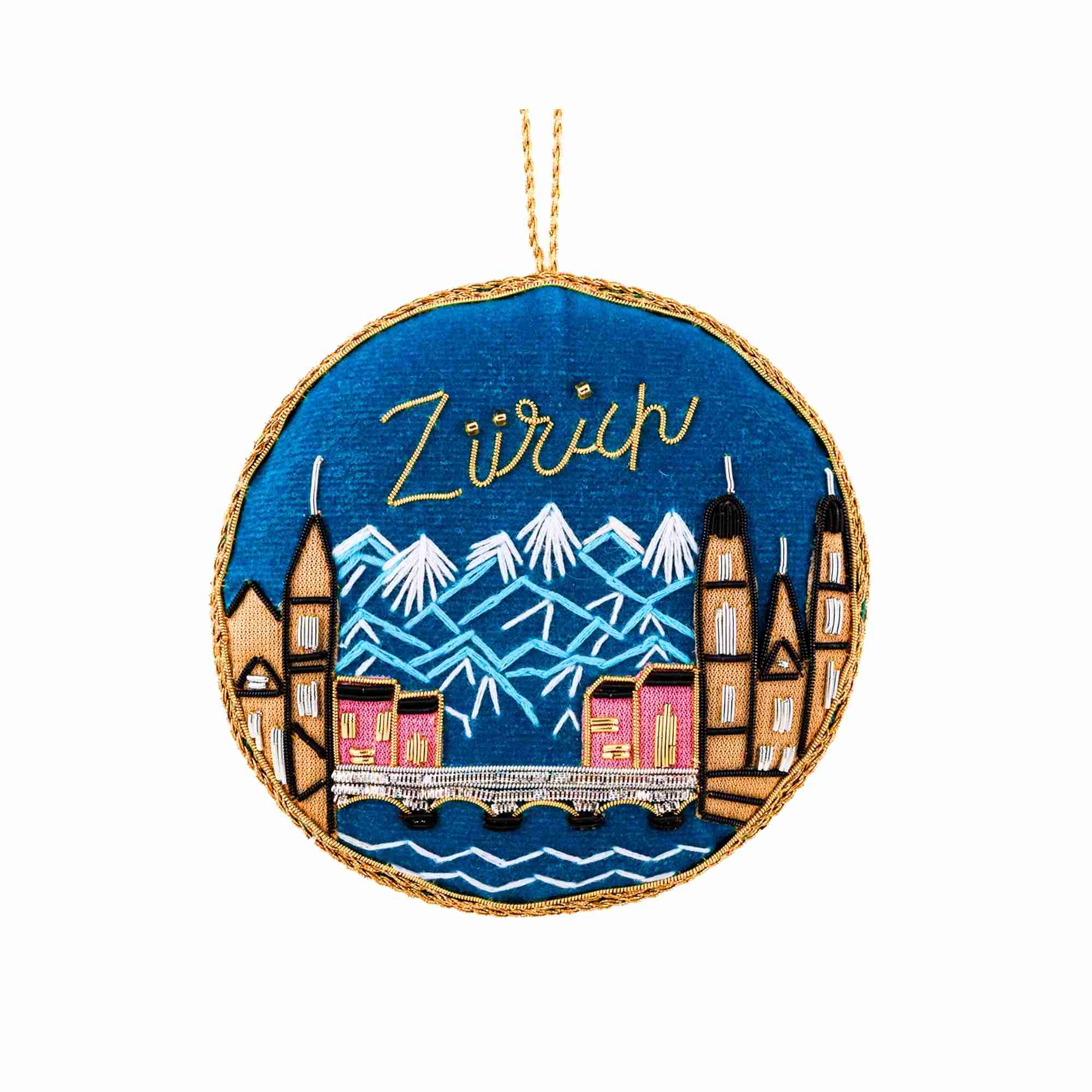 XMAS Zardozi Zurich Snow Globe