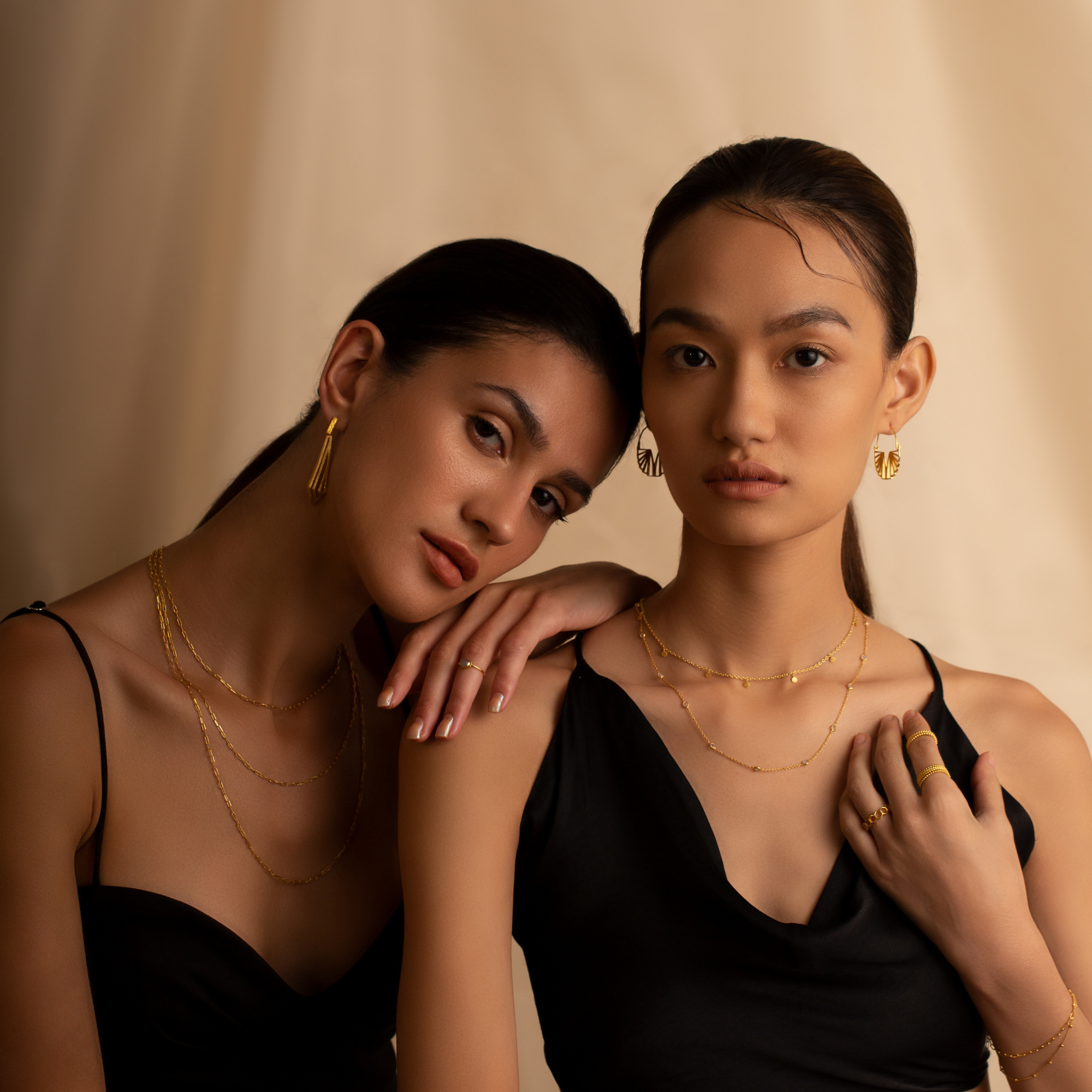 Dew Drops Multi-Gemstones Necklace Silver