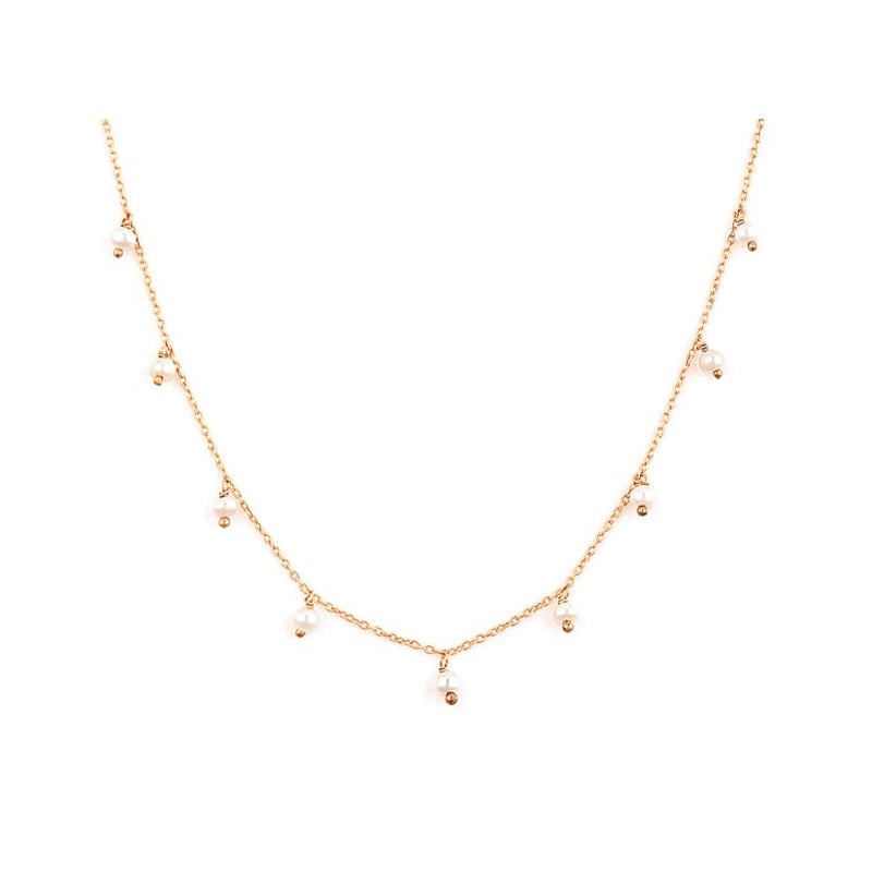 Pearls Galore Pearl Droplets Necklace Gold