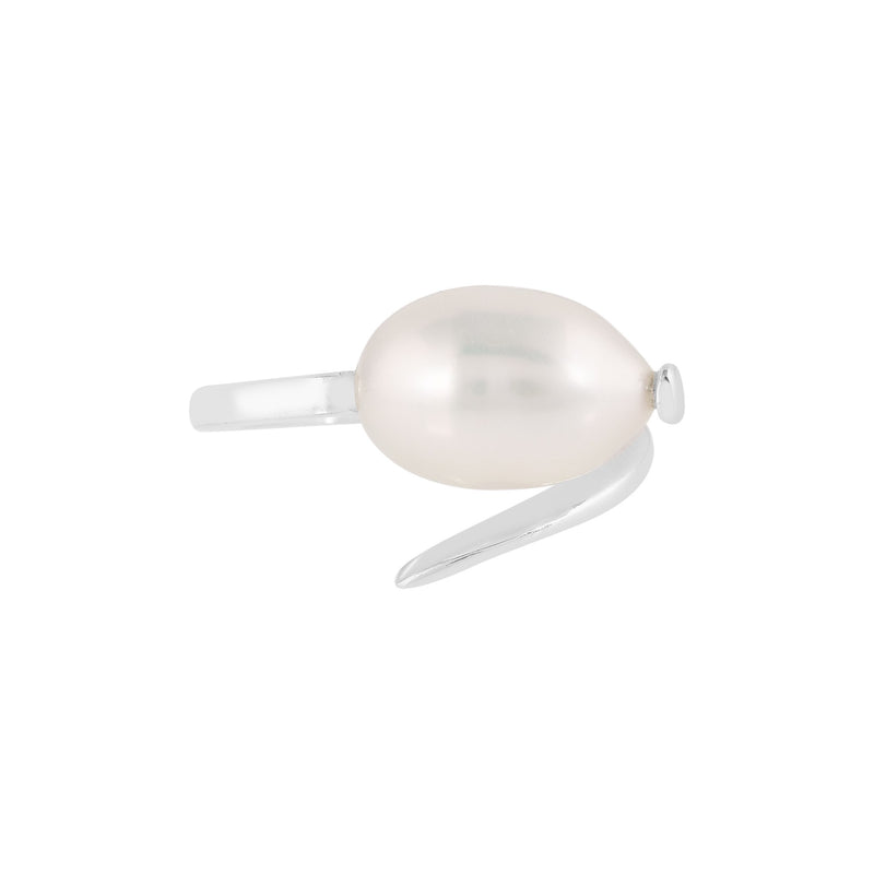 Pearls Galore Baroque Pearl Ring Silver