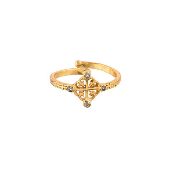 Queen of Hearts Glück-Amour Multistone Adjustable Ring