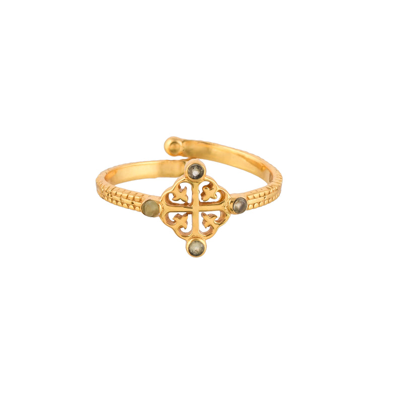 Queen of Hearts Glück-Amour Multistone Adjustable Ring