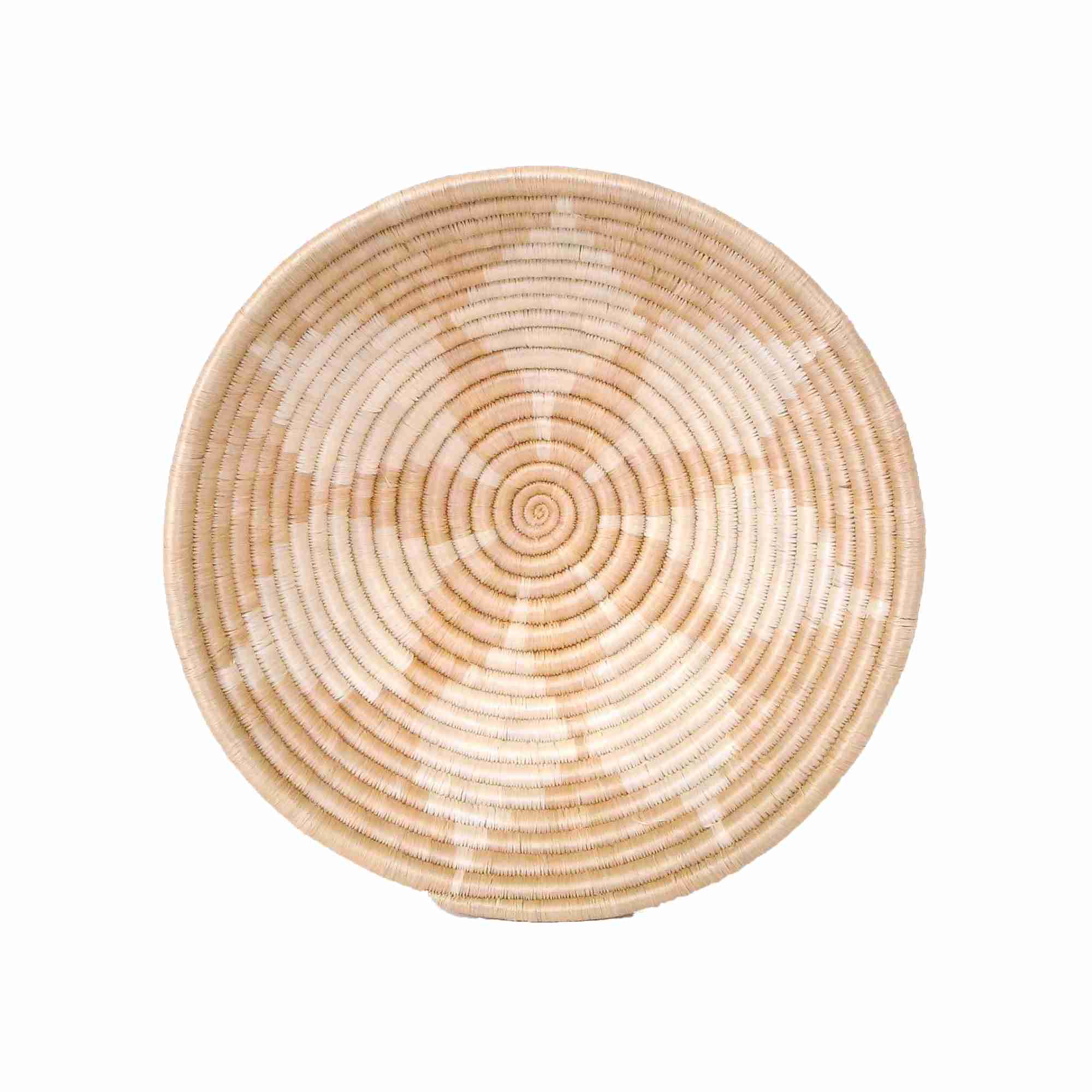 Large 30cm Sand Blossom Round Basket for Fruits and More