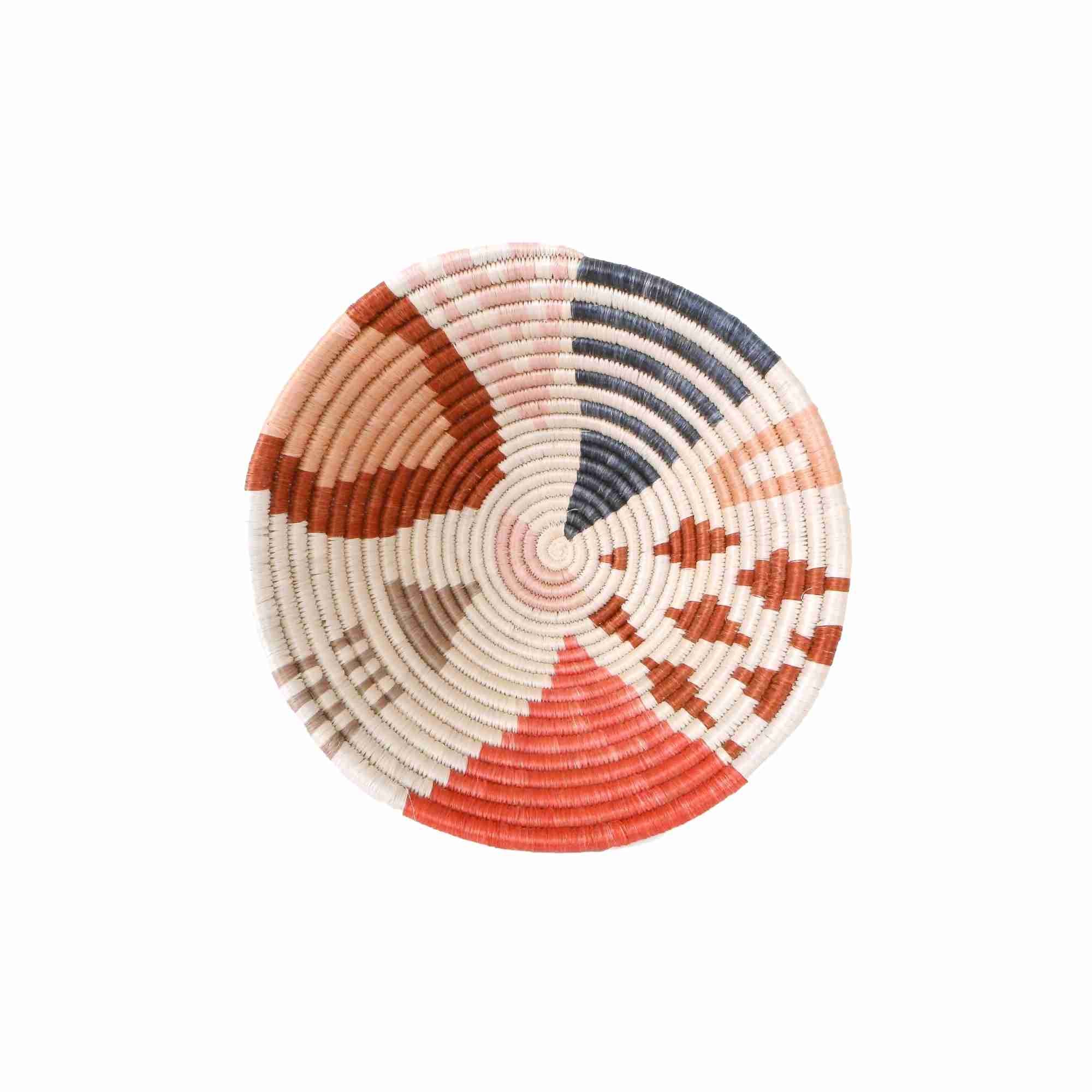 Medium 25cm Coral Cheza Round Basket for Fruits and More