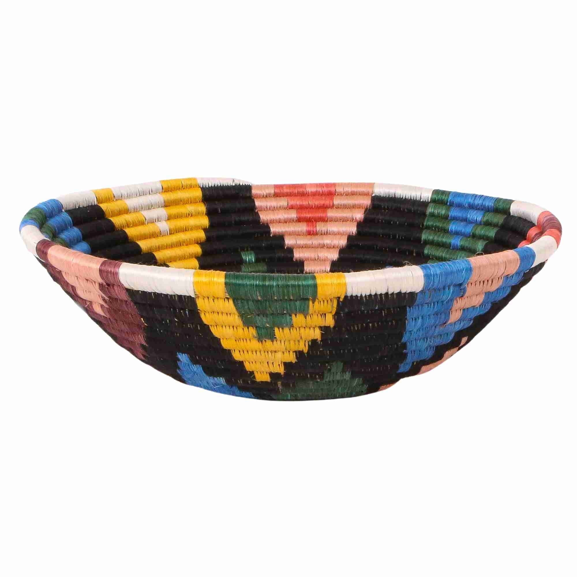 Extra Large 35cm Black Neons Round Basket for Fruits and More