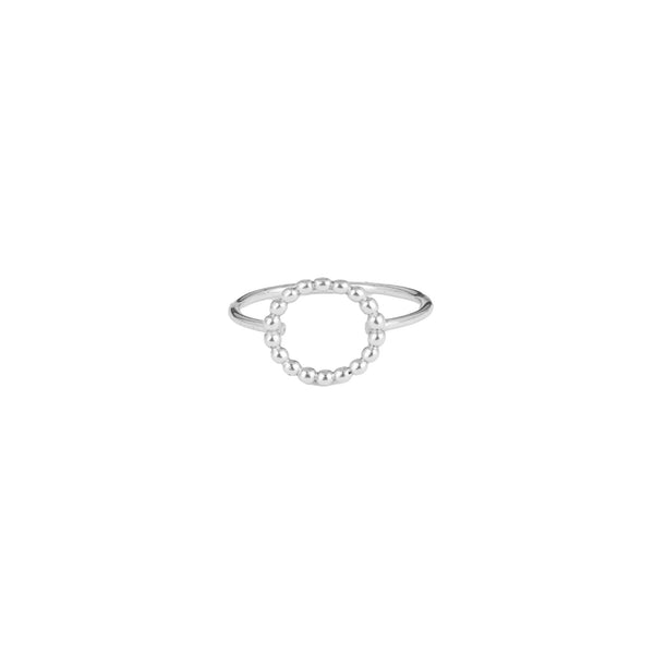 Love Of Dots Dotted Circle Ring Silver