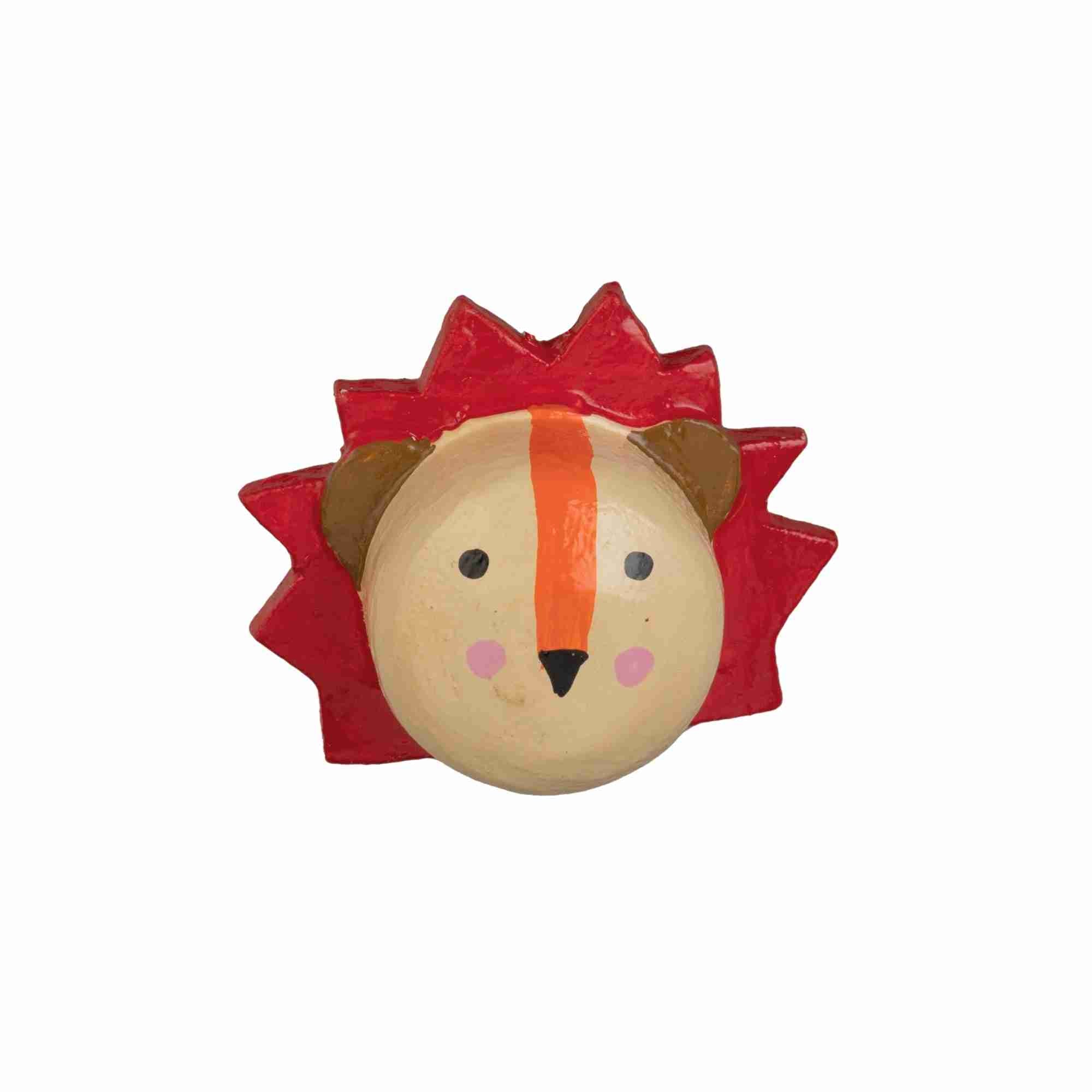 Weihnachtsfigurenkopf - Löwe klein