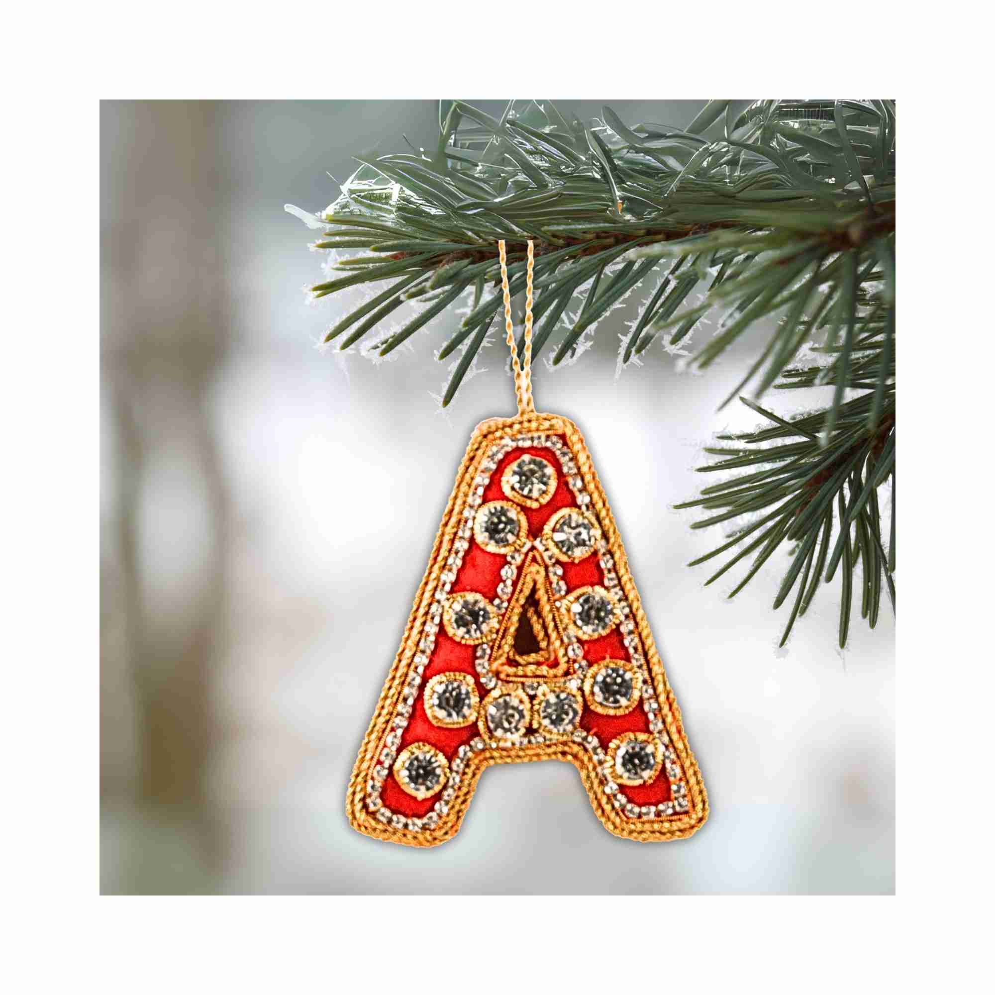 XMAS Zardozi Buchstabe A