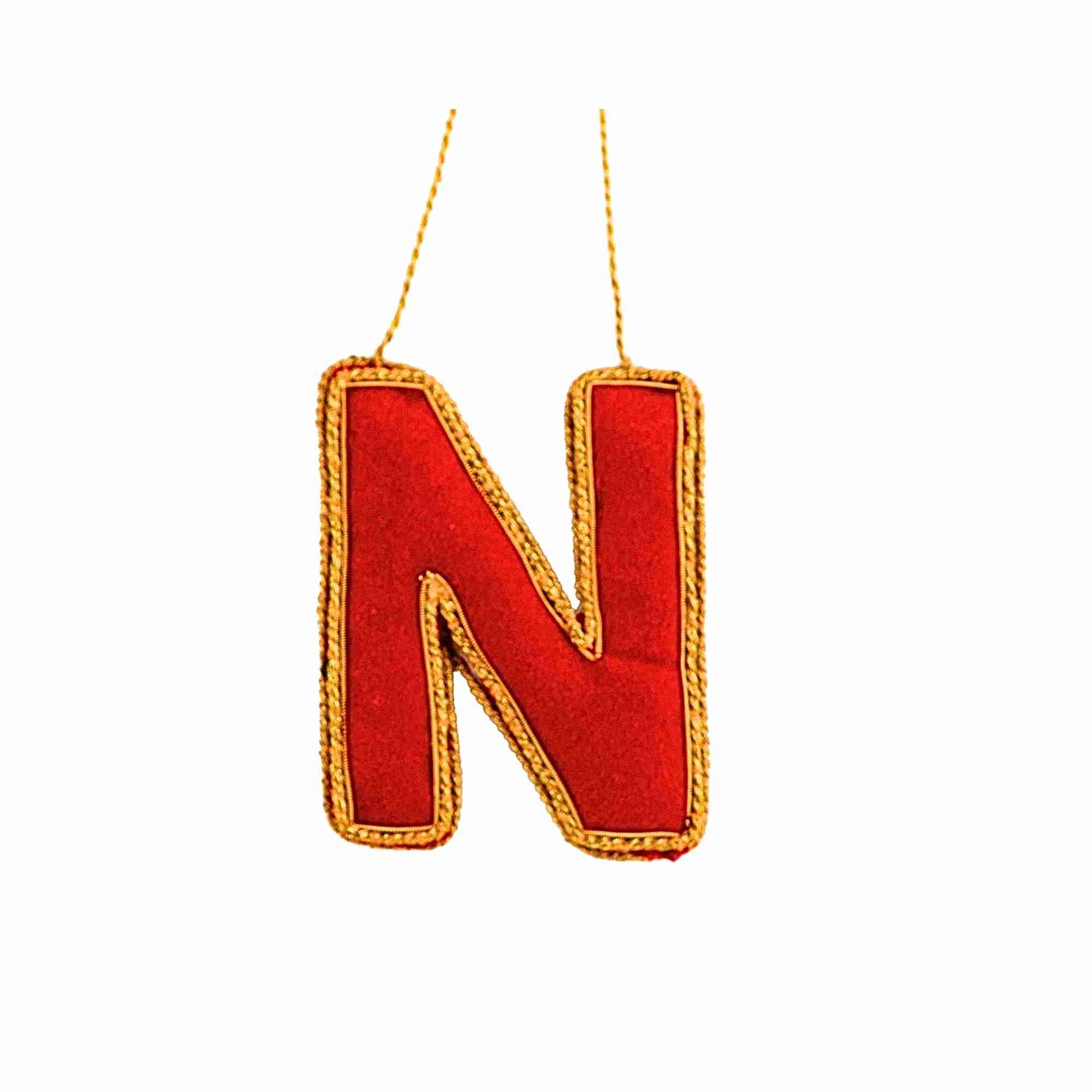XMAS Zardozi Letter N