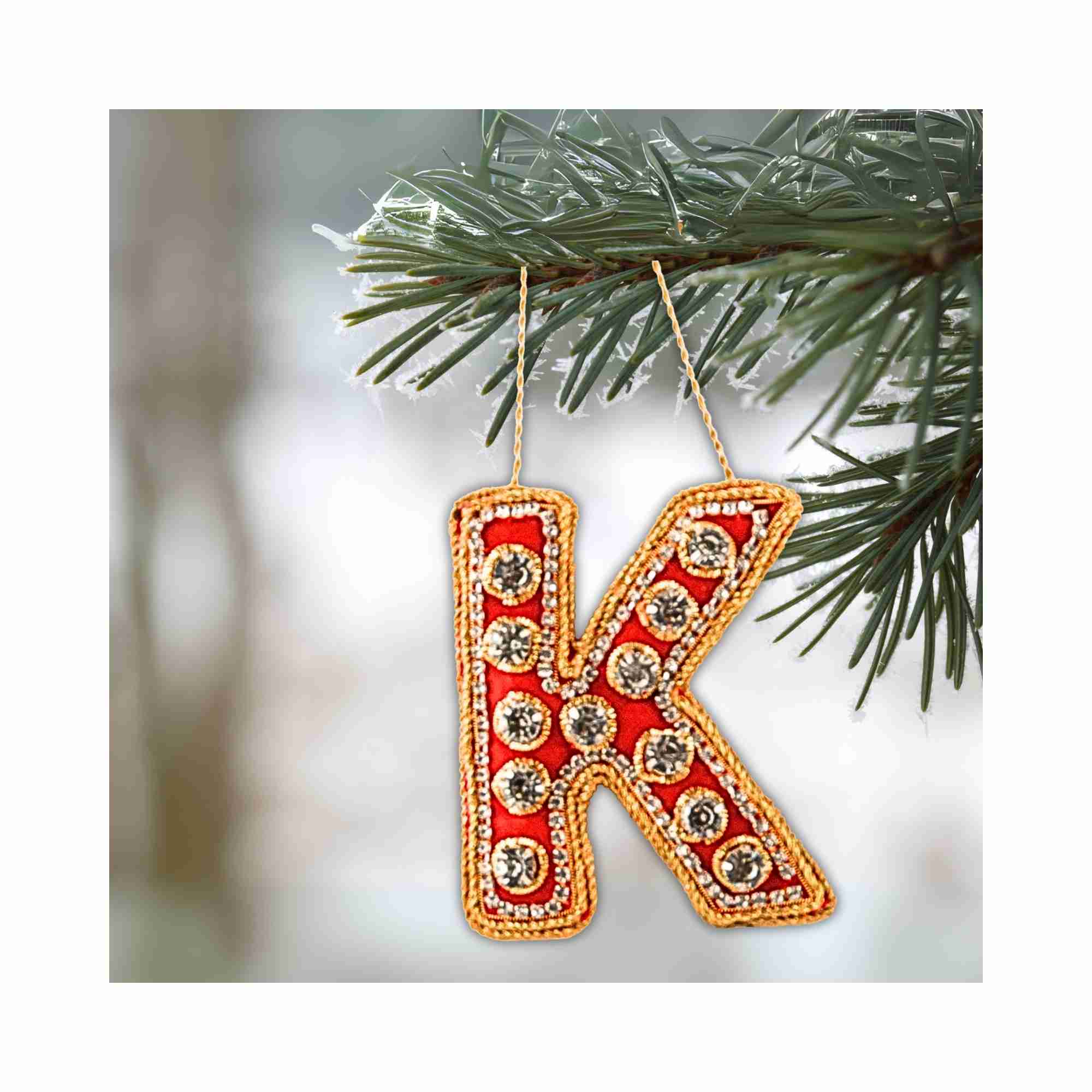 XMAS Zardozi Letter K