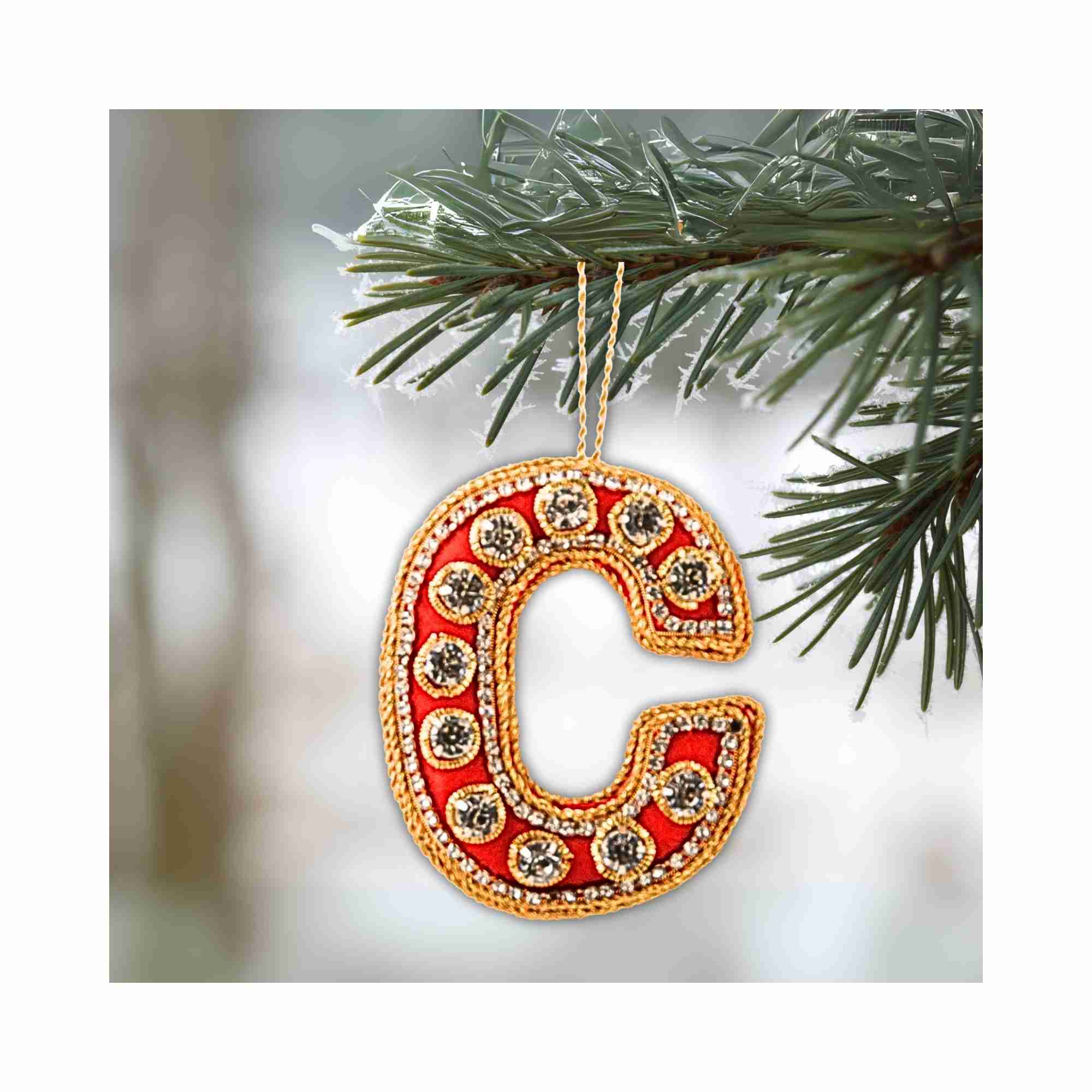 XMAS Zardozi Letter C