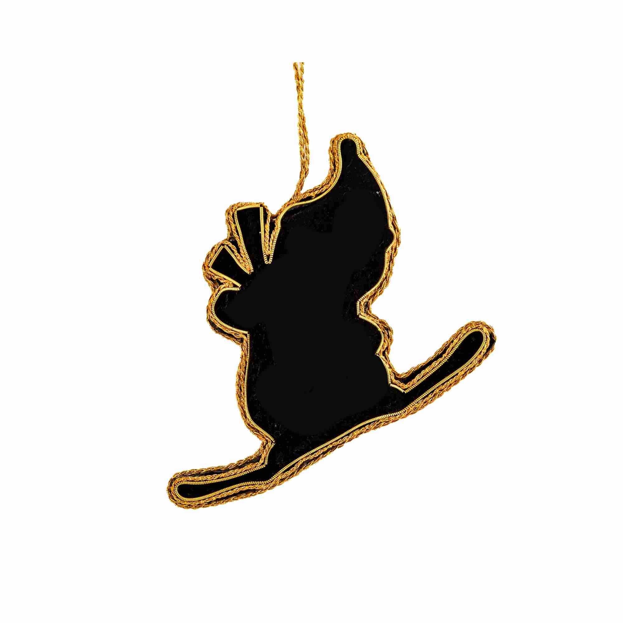 XMAS Zardozi Penguin on Skis