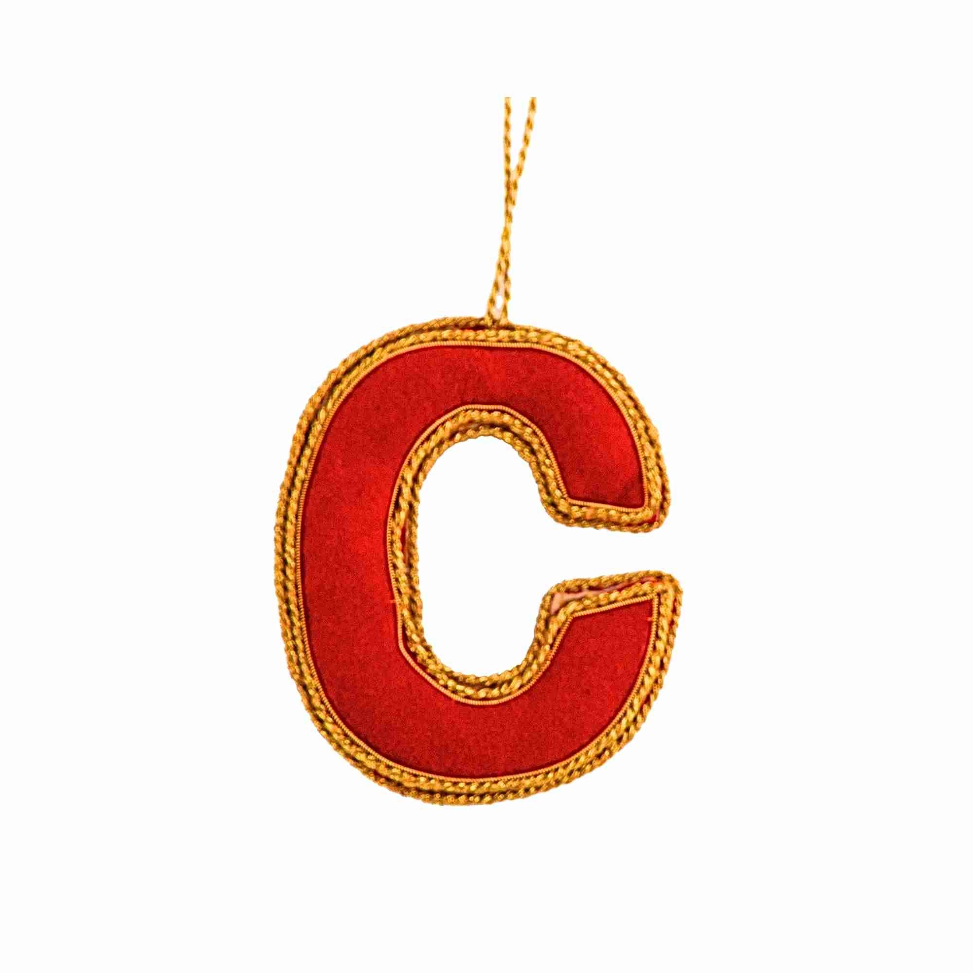 XMAS Zardozi Letter C