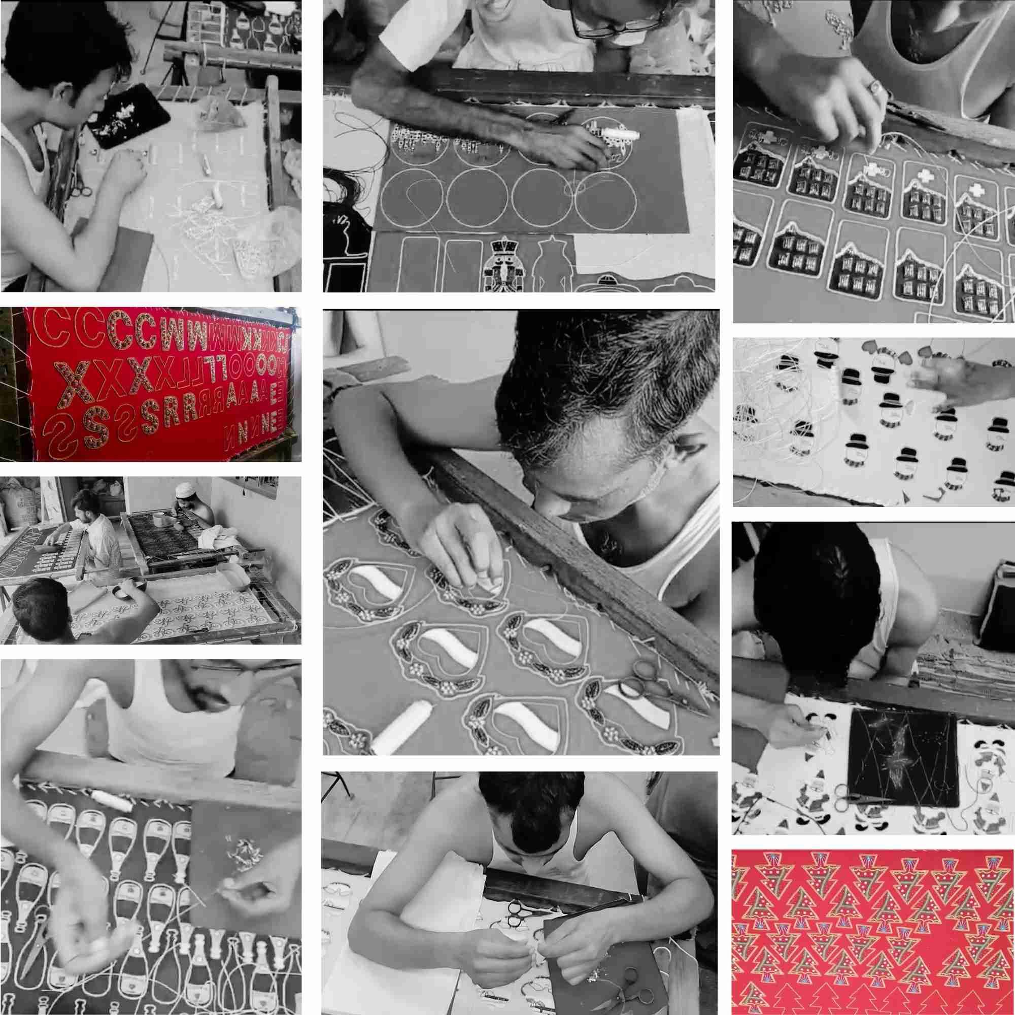 XMAS Zardozi Letter L