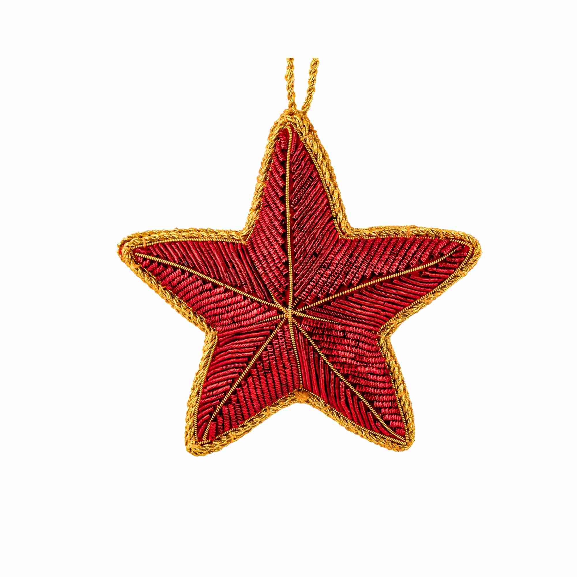 XMAS Zardozi Stern - Rot