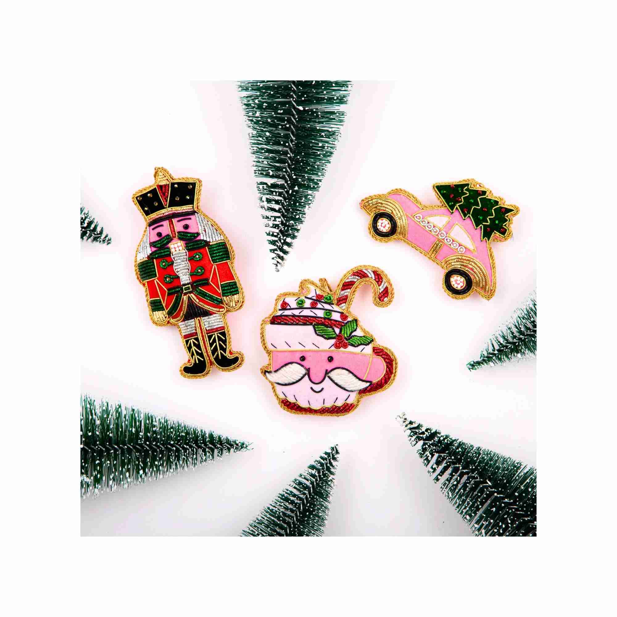 XMAS Zardozi Auto mit Baum