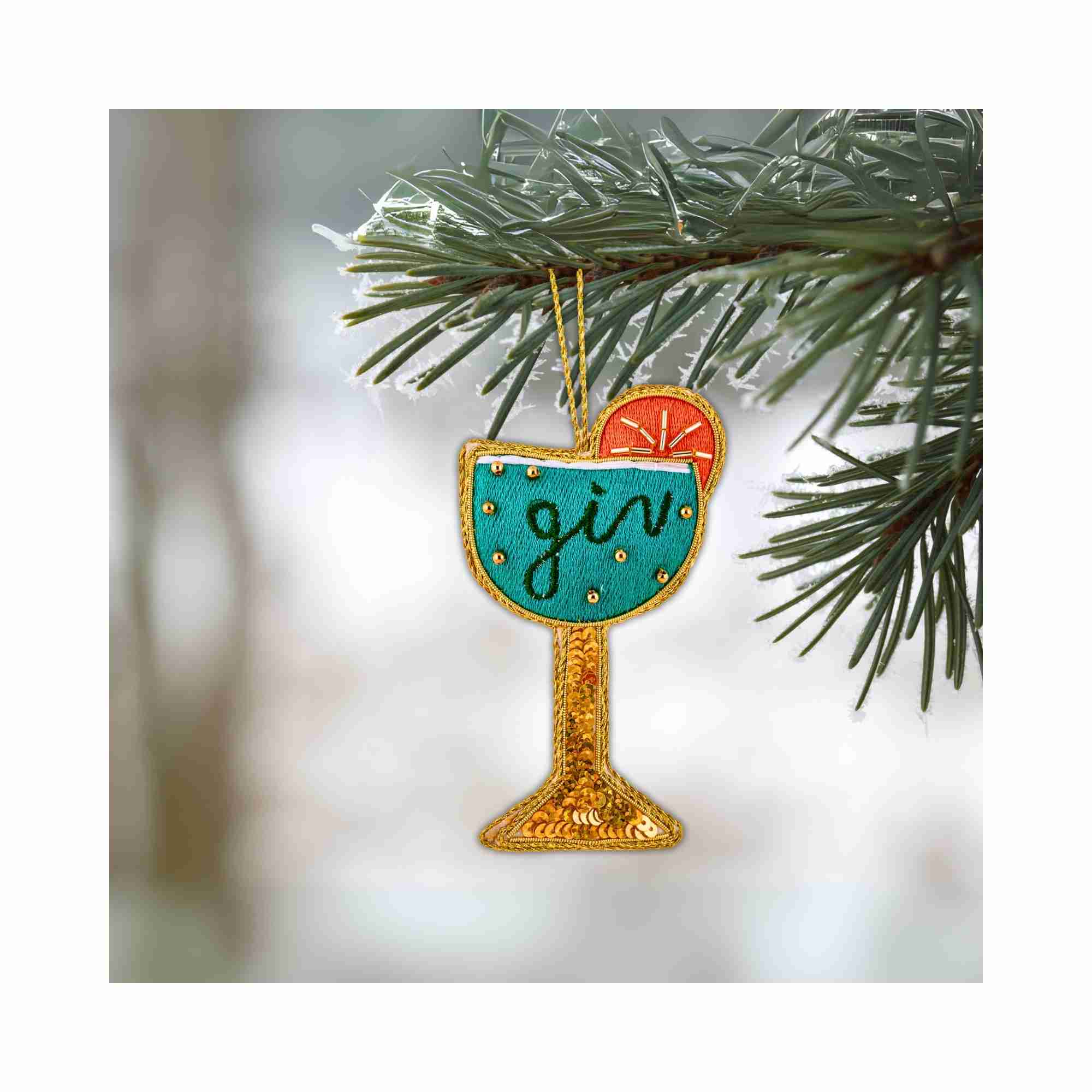 XMAS Zardozi Gin Cocktail