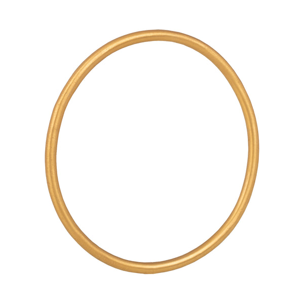 Geo Glam Classic Round Bangle Gold