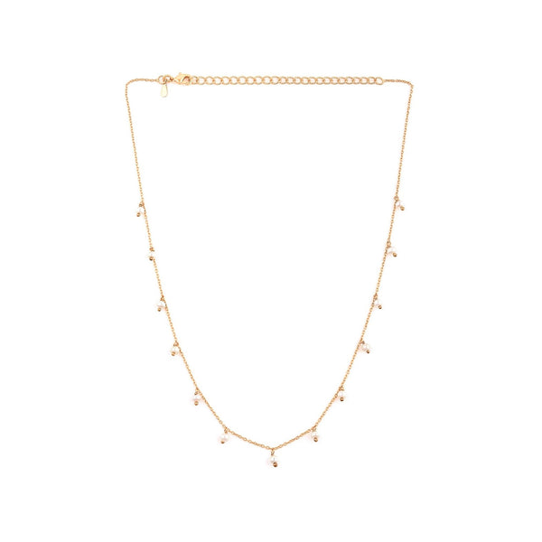 Pearls Galore Pearl Droplets Choker Necklace Gold