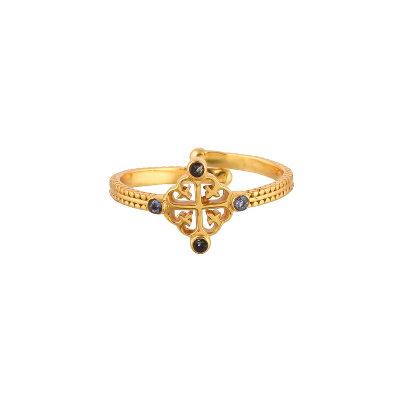Queen of Hearts Glück-Amour Multistone Adjustable Ring