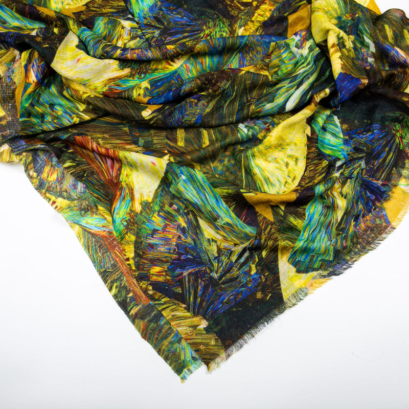 Cashmere Scarf - Printed Stoles - Gold in the wild