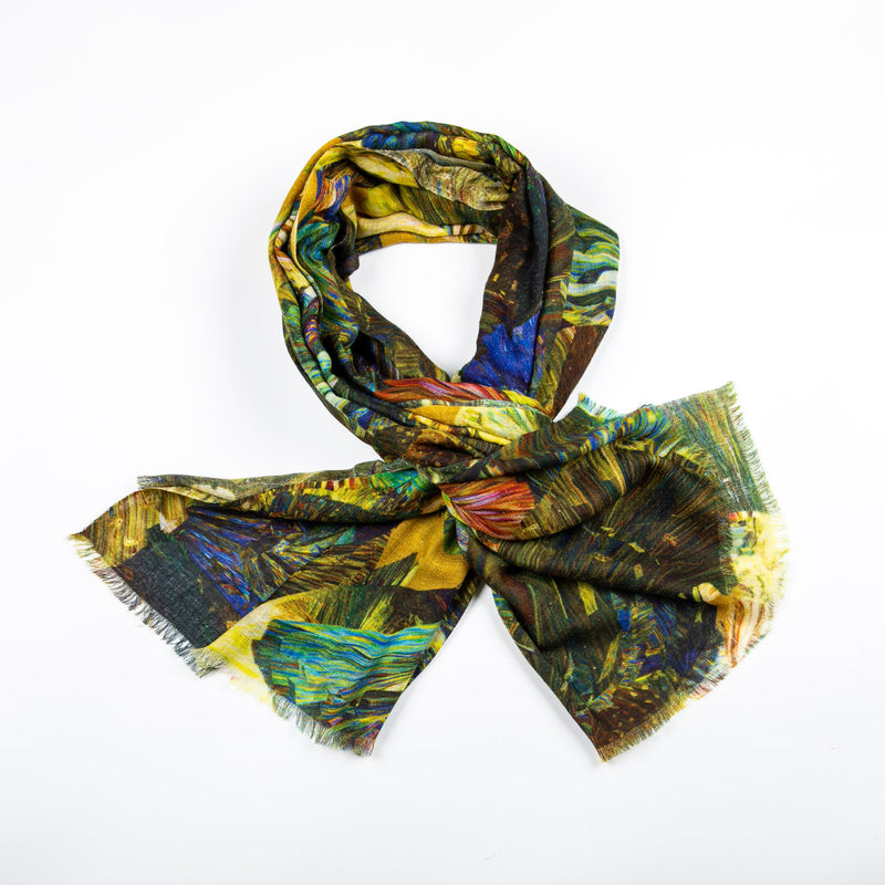 Cashmere Scarf - Printed Stoles - Gold in the wild
