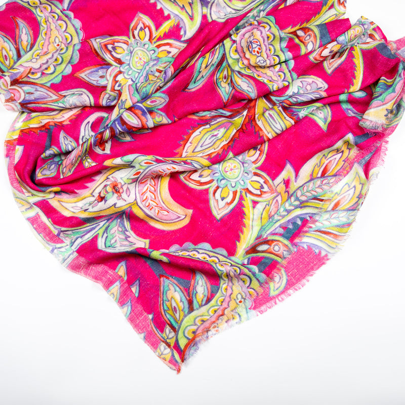 Cashmere Scarf - Printed Stoles - Moghul Paisley
