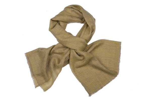 Cashmere Structured Weave Scarf - Pastel Green