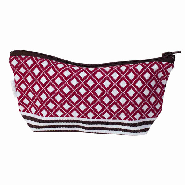 Small Woven & Hand Printed Necessaire - Tortue