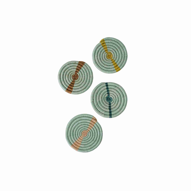 Multicolor Seafoam Coasters, Set of 4
