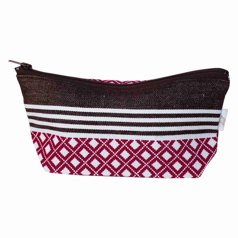 Small Woven & Hand Printed Necessaire - Tortue