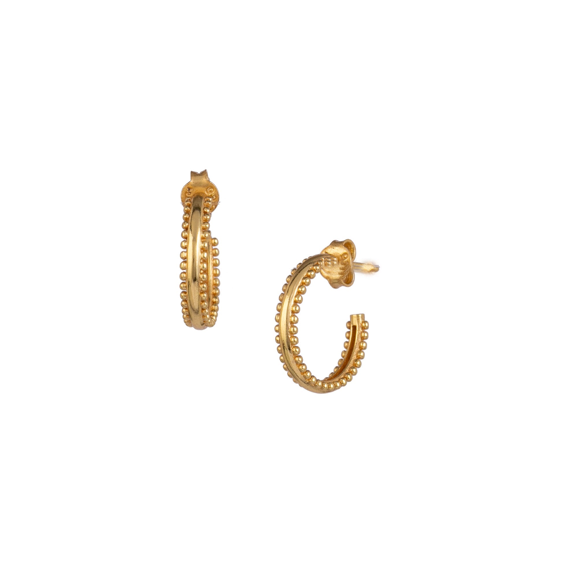 Love of Dots Small Hoops Gold