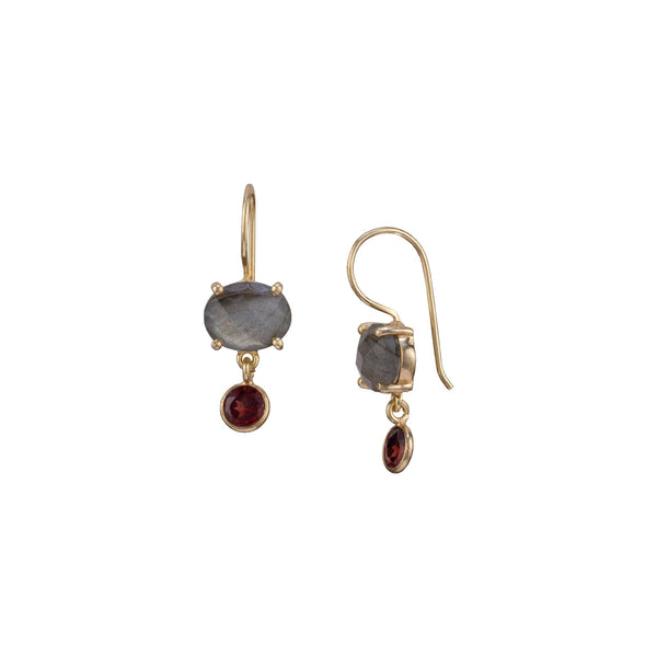 Dew Drops Multi-colour Stone Drop Earrings