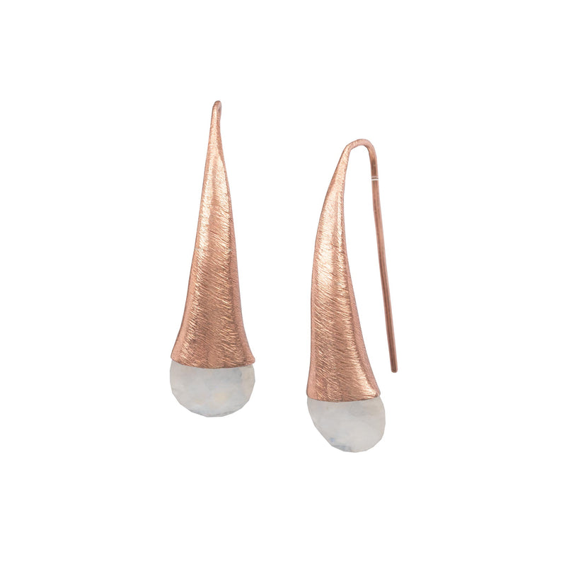 Inverted Tulip Stone Statement Earring