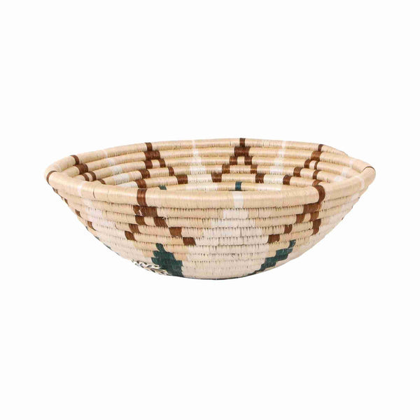 Large  30cm Sand Flower Round Basket for Fruits and More