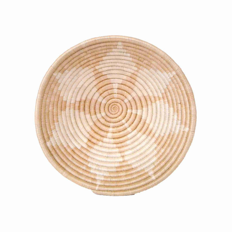 Large  30cm Sand Blossom Round Basket for Fruits and More