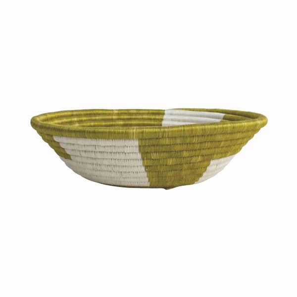 Large 30cm Olive Geo Basket for Fruits and More