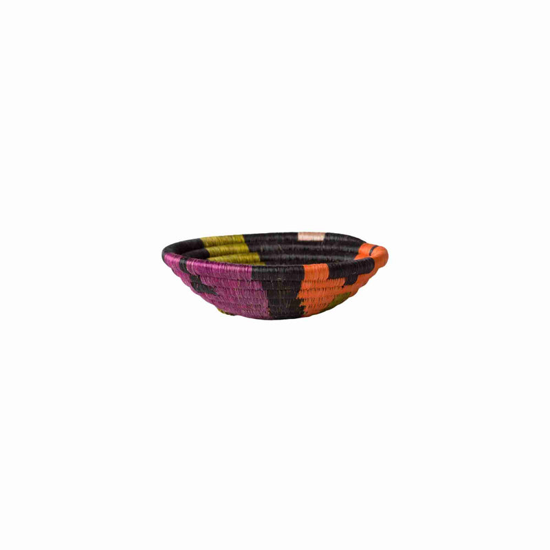 Small 15cm Abstract Black Neon Bowl for Storage
